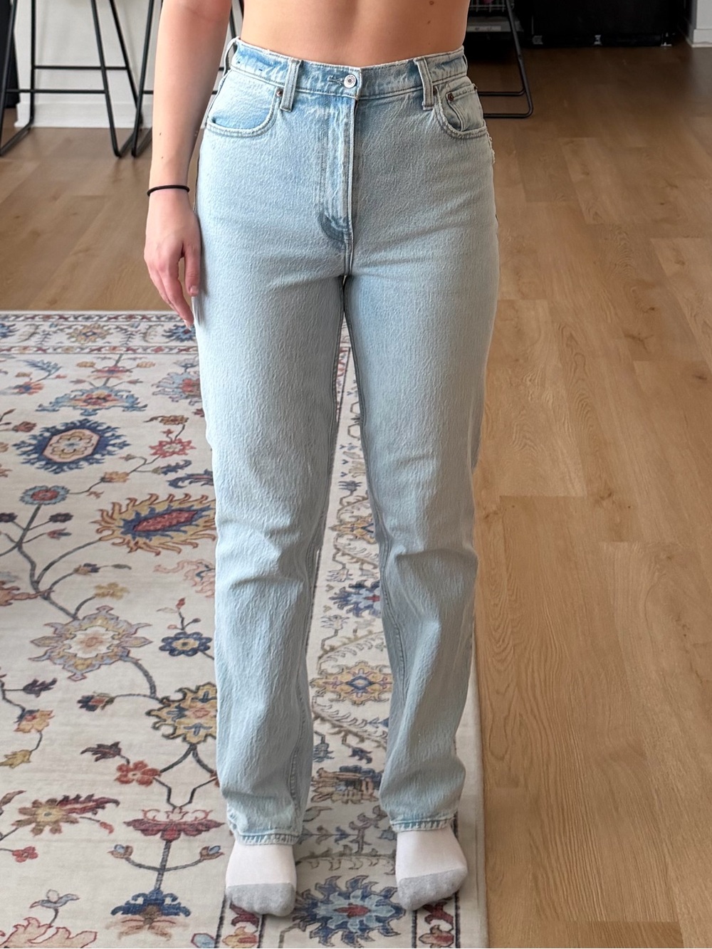 Abercrombie & Fitch Light Blue Straight Leg Jeans